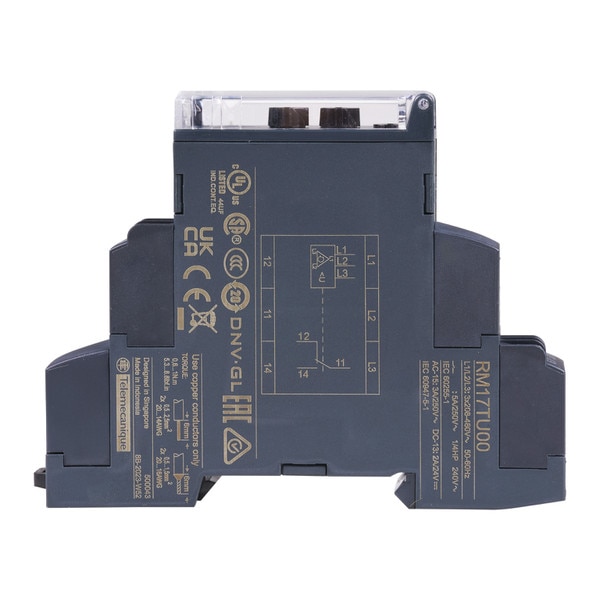 side voew of the RM17TE00 relay